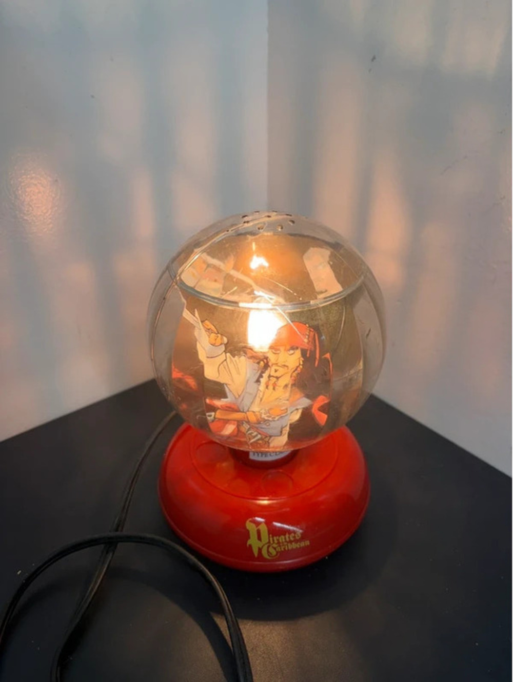 Vintage Disney Pirates of the Caribbean Rotating Globe light